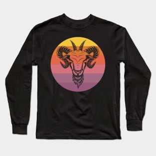 Vintage Goat Head Long Sleeve T-Shirt